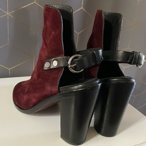 Rag & Bone Suede Wyatt Bootie Open Toe Sandals - Picture 5 of 8